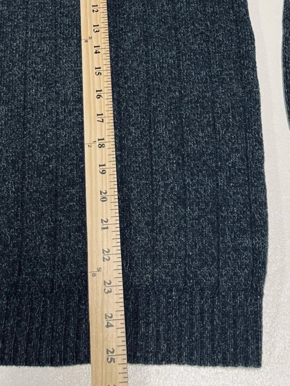Oscar De La Renta Men’s Quarter-Zip Ribbed Pullover Sweater in Charcoal Gray XL - Picture 8 of 11